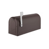 Architectural Mailboxes MB1 Post Mount Mailbox Rubbed Bronze with Silver Flag 7600RZ-10